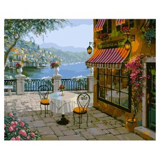 ArtLife 藝術生活 數字油畫DIY DT194 50 x 40cm, 情迷地中海, 1個