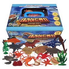 海底生物造型公仔+收納箱 隨機出貨, 1組