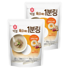 CJ BEKSUL 白雪 牛骨風味高湯塊, 80g, 2袋