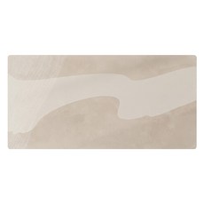 西格傢飾 侘寂風Q彈矽膠皮革桌墊 3kg, 120 x 60cm, 倦尾淺淺 米色, 1個