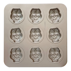 TRIARROW 三箭牌 貓頭鷹9連烤盤(金不沾), 1個