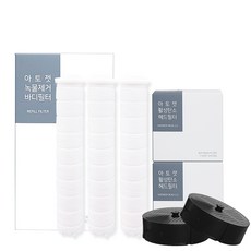 atojet 除鏽身體補充濾心3入 + ACF蓮蓬頭濾心2入, 1組, 無味