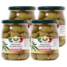 MADAMA OLIVA 綠巨人哈爾基迪基橄欖, 520g, 4個