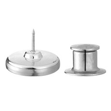 日本 FaSoLa 多用途窗簾門簾磁吸扣 鋅合金 直徑約2cm, 銀色, 2組