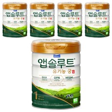 앱솔루트 유기농 궁 분유 1단계 0~6개월, 800g, 5개