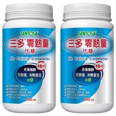 SENTOSA 三多 零熱量代糖 美國FDA認定 赤藻糖醇 冷熱皆宜 適合烘焙, 600g, 2瓶