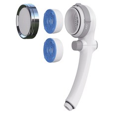 takagi 自由切換除氯蓮蓬頭 + 濾芯2個 JSC003, 1組, 白色 + 銀色 + 灰色