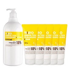 Water Key檸檬卸妝乳 1000g+泡沫洗面乳組 2款, 潔面乳 1000g + 潔面泡沫 1000g, 1組