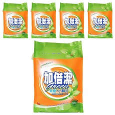 加倍潔 茶樹+小蘇打制菌潔白超濃縮洗衣粉 防潮蓋設計, 2kg, 5包