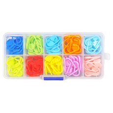 모던모어 뜨개용 옷핀 뜨개질 도구 단수 표시링 10종 12P 세트, 혼합색상, 1세트