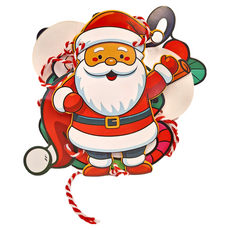 老公公 帽子 杯子 薑餅人 襪子拉旗 2.3米