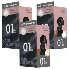 KeSHO 泡泡染髮劑, 3個, 霧灰