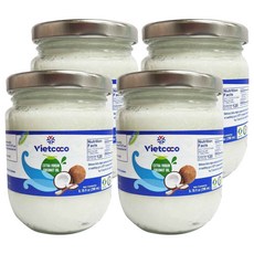 비엣코코 엑스트라 버진 코코넛오일, 4개, 200ml