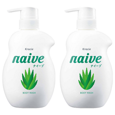 Kracie 葵緹亞 naive 娜艾菩 沐浴乳 水潤蘆薈, 530ml, 2件