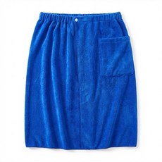 Inart 男士用短版浴巾浴袍 70 x 140 cm, 藍色, 1個