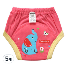 피셔프라이스 4중 방수 배변훈련팬티, 핑크, 5개