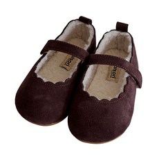 balsori 女童刷絨瑪莉珍平底鞋