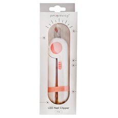petgravity LED指甲剪，粉色，ABS握柄，不鏽鋼刀頭, 1支