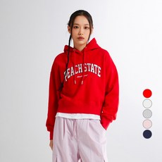 SPAO Peach State 短版刷毛連帽T恤 SPMHE11G51