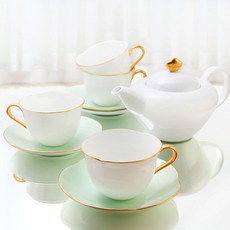 ZEN Saimdang 綠茶套組, 1套, 杯子+碟子+水壺+蓋子+過濾器