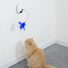 PETdea 羽毛激光衣架貓自動玩具, 混色, 1個