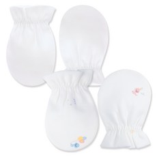 Organic Boom 嬰幼兒用 青蛇年 蛇年 防抓手套 2款 x 2p 套組