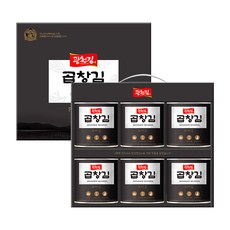 광천김 프리미엄 곱창캔김 6p 선물세트, 1세트