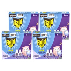 Raid 雷達 佳兒護液體電蚊香補充瓶 薰衣草 2瓶, 90ml, 4盒