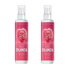 아우라 프라몬 섬유탈취제 로즈머스크 본품, 140ml, 2개
