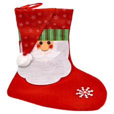 聖誕襪 - 38*19CM紅色聖誕襪-老人, 38 x 19cm, 老人 紅底, 1個