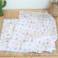 hwamo baby 涼感午睡組 S號, 粉色熊熊款