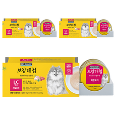보양대첩 전연령 강아지 솔루션 LC캔 저칼로리 간식 8p, 소, 240g, 3개