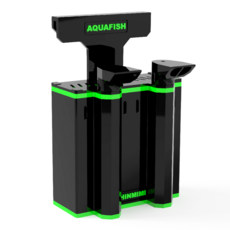 Shinmimi 2格掛式箱型海綿過濾器 綠色帶, 1個