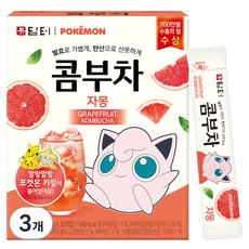 담터 포켓몬 콤부차 자몽, 5g, 30개입, 3개