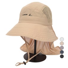 LECAF 男女通用遮陽帽 LE4C106BEG, 米色