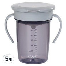 랄라비 360 흘림방지컵, 240ml, 5개, Gray