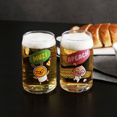 위아프렌즈 캔소맥잔 어피치 + 무지 2종 세트, 1세트