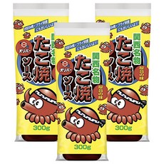 올리버 간사이 명물 타코야끼 소스, 300g, 3개