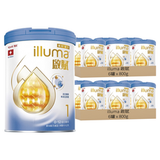 illuma 啟賦 嬰兒配方奶粉 新升級 1號 0~12個月, 800g, 1罐, 12罐