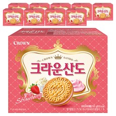 크라운산도 딸기, 161g, 10개