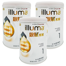 illuma 啟賦 水解嬰兒配方 0~12個月, 800g, 1罐, 3罐