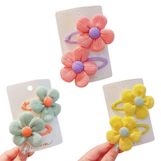 Spello 花朵髮夾 3款 x 2件組