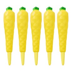 捏捏樂紓壓筆 0.5mm, 菠蘿 黃色, 5個