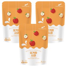 리틀스푼 요거랑 동결건조 요거트 큐브 스낵, 사과, 16g, 3개