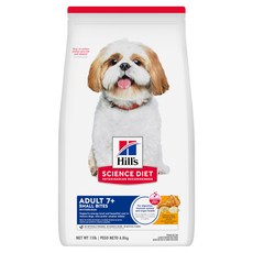 Hill's 希爾思 SCIENCE DIET 7歲以上成犬 乾飼料 小顆粒, 雞肉 + 大麥 + 糙米, 6.8kg, 1袋