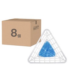 小便斗三角除臭塊 芳香除臭 過濾防堵 保持空間清新 自然香氛 持久留香 有效去除異味, 84g, 8個