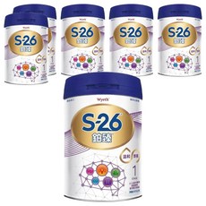 Wyeth 惠氏 S-26 鉑臻 Pro2 新升級嬰兒配方奶粉 1號 0~12個月, 800g, 6罐