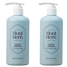 Montherb Atto 沐浴露和洗髮水, 300ml, 2個