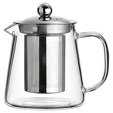 晟龍 大容量304耐熱玻璃泡茶壺, 450ml, 1個