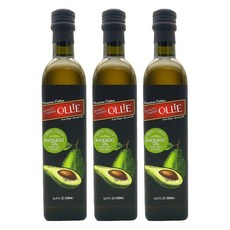 奧利特級初榨鱷梨油高級版, 3個, 500ml